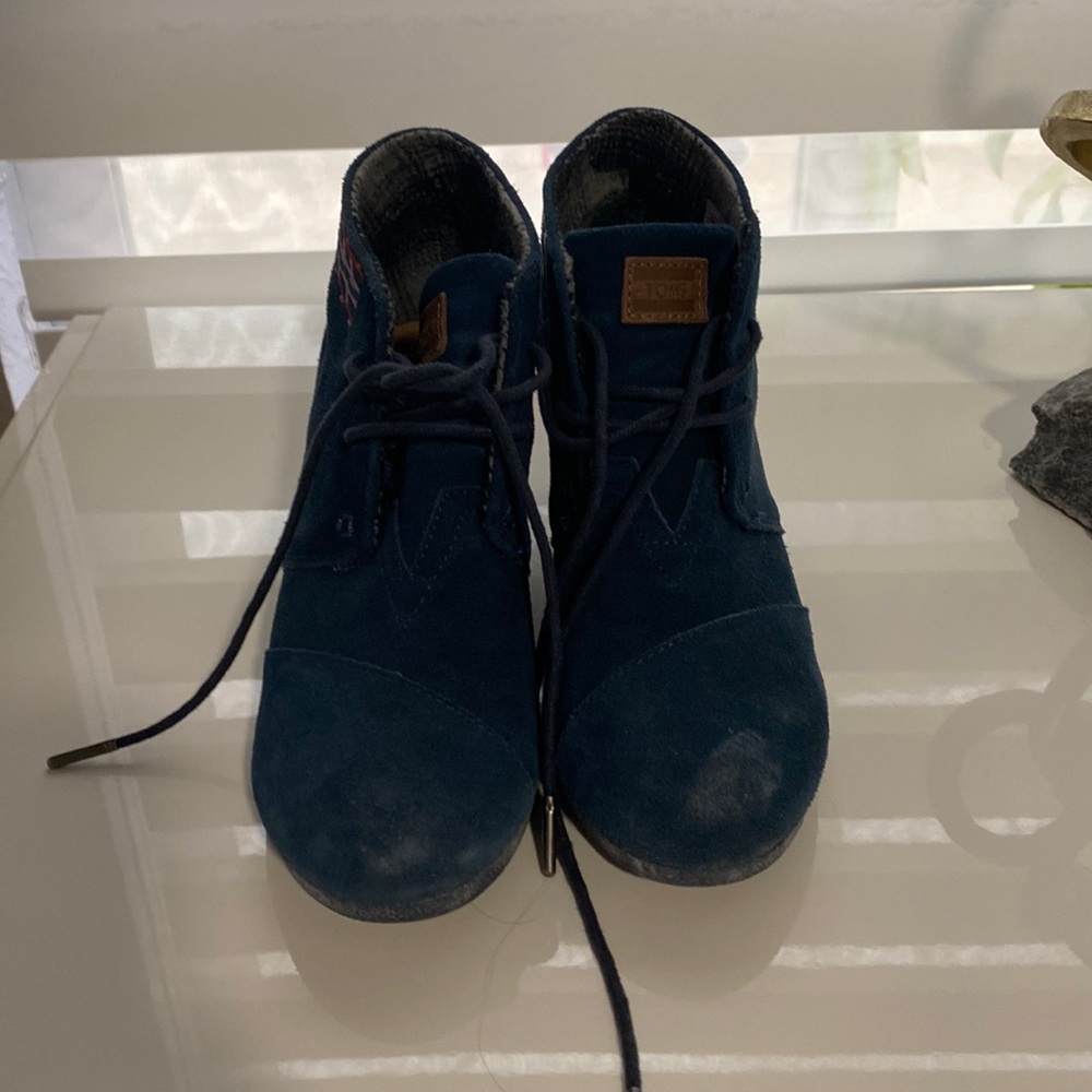 Navy blue boots